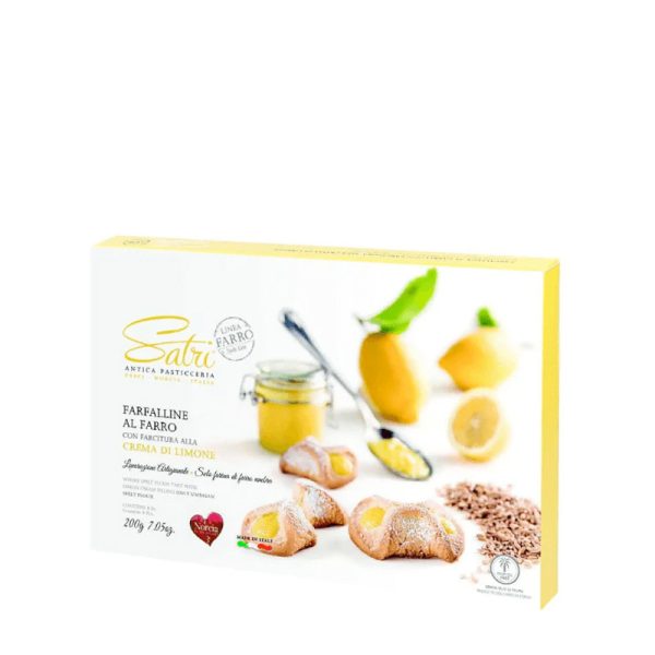 Farfalline al Farro con crema di Limone in scatola regalo - La Petronilla
