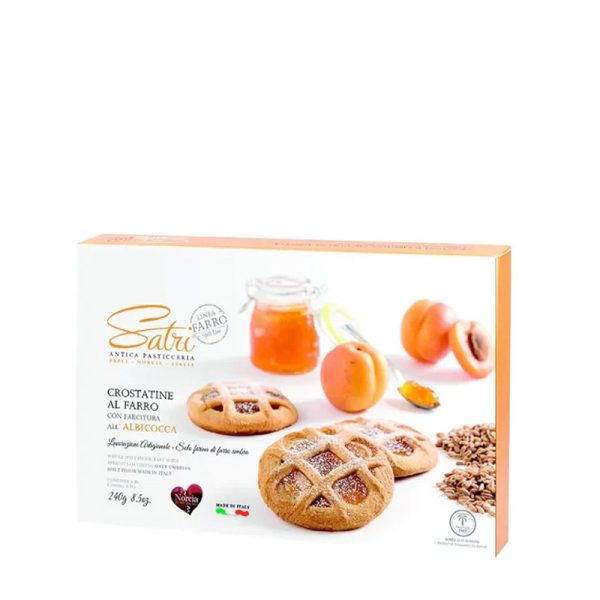 Crostatine al Farro con farcitura all'Albicocca in scatola regalo - La Petronilla