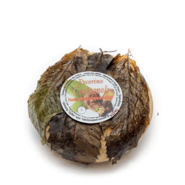 Pecorino stagionato sotto foglie di Castagno - La Petronilla
